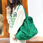 Drawstring Multi-pocket Handbag Women