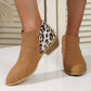 Fashion Leopard Print Boots Women
