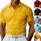 Waffle Short Sleeve Polo Shirt