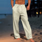 Casual Wide-Leg Straight Pants With Pockets For Men