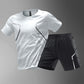 Quick-drying Breathable Short Sleeve Round Neck Active Wear For Men