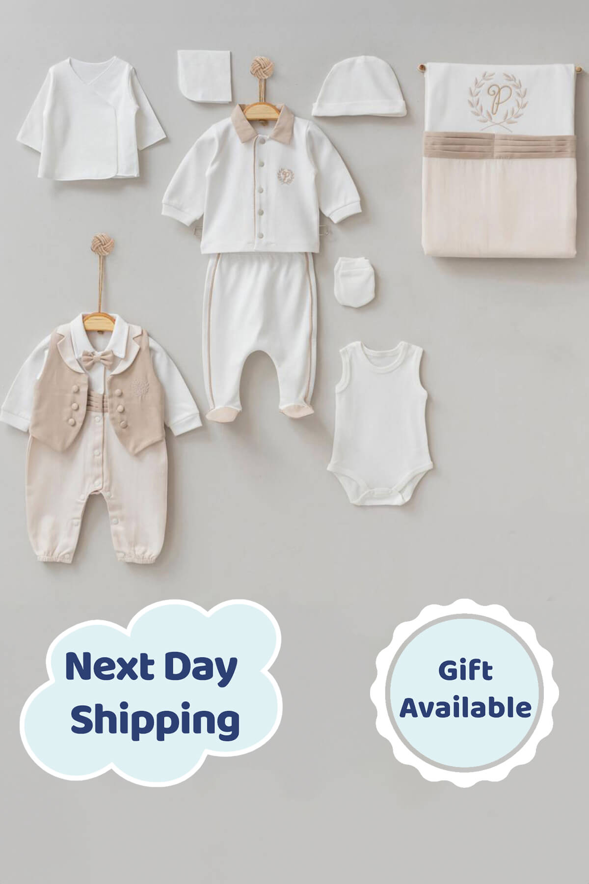 Paul Powder Newborn Coming Home Set (10 pcs)