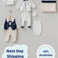 Paul Navy Blue Newborn Coming Home Set (10 pcs)