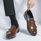 Men's Leather Shoes Double Buckle