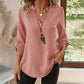 Women's Casual Summer Notch V Neck Blouses