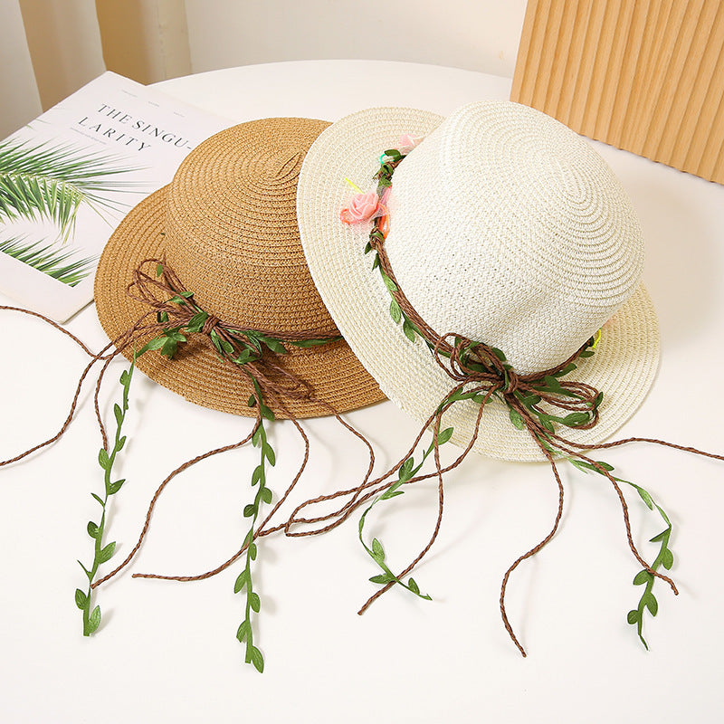 Women's Flat Straw Hat