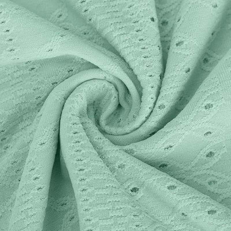 Women's Eyelet V-Neck Maxi Dress