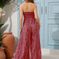 Women's Sexy Strapless Party Slit Jumpsuit