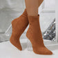 Crystal Heel Boots For Women
