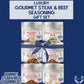 Gourmet BBQ Steak &  Beef Seasoning Gift Set - Six Pack