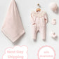 Adrian Pink Knit Newborn Coming Home Set (5 pcs)