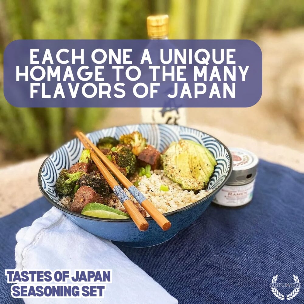 Japanese Seasoning Gift Set - Tastes of Japan - Artisanal Spice Blends Six Pack