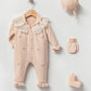 Lily Beige Newborn Girl Coming Home Set (5 Pcs)