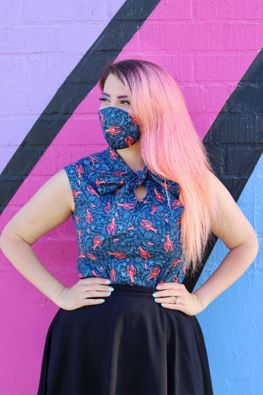 Lobster Cotton Mask - 1 left!