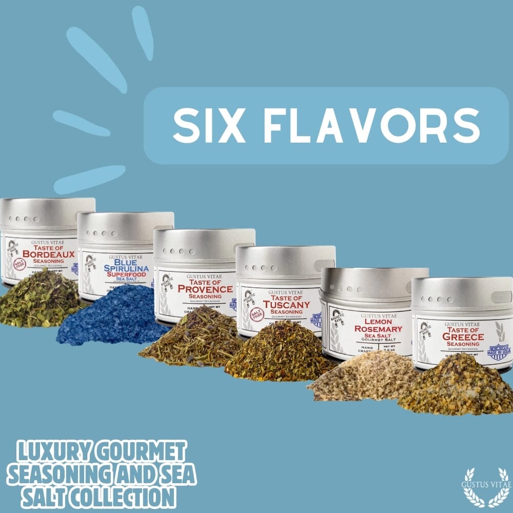 Luxury Gourmet Seasoning and Sea Salt Collection - 6 Tins