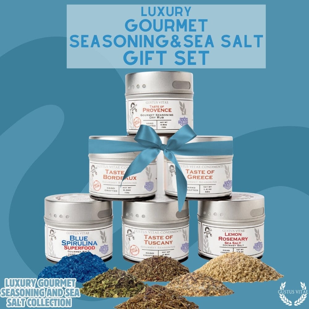 Luxury Gourmet Seasoning and Sea Salt Collection - 6 Tins