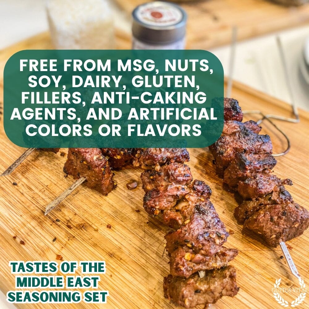 Middle Eastern Seasoning Gift Set - Tastes of The Middle East - Artisanal Spice Blends Six Pack