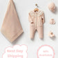Adrian Beige Knit Newborn Coming Home Set (5 pcs)
