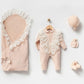 Eva Beige Newborn Knitwear Coming Home Set (5 pcs)