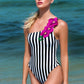 Vanda - Black One Shoulder Style Swimsuit