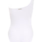 Vanda - White One Shoulder Style Swimsuit
