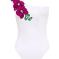 Vanda - Fuchsia One Shoulder Style Swimsuit