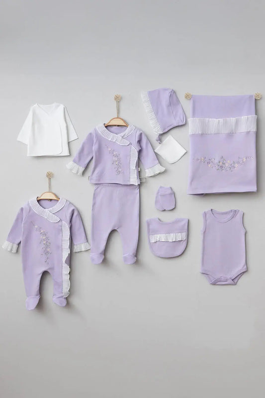 Sandra Lilac Newborn Coming Home Set