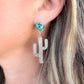 Anne Spencer Kingman Turquoise Cactus Earrings