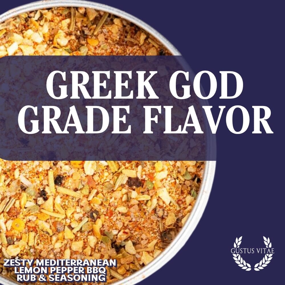 Zesty Mediterranean Lemon Pepper BBQ Rub & Seasoning